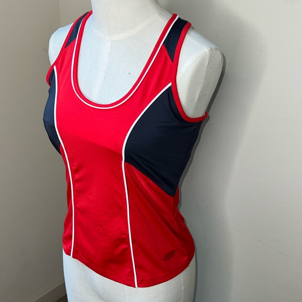 Bolle Women's Fire RacerBack Tennis Tank Top Red Small shelf bra